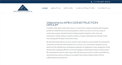 Desktop Screenshot of apex-constructiongroup.com