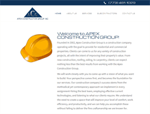 Tablet Screenshot of apex-constructiongroup.com